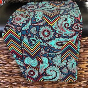 Worn Once TC Chevron/Paisley LulaRoe Leggings